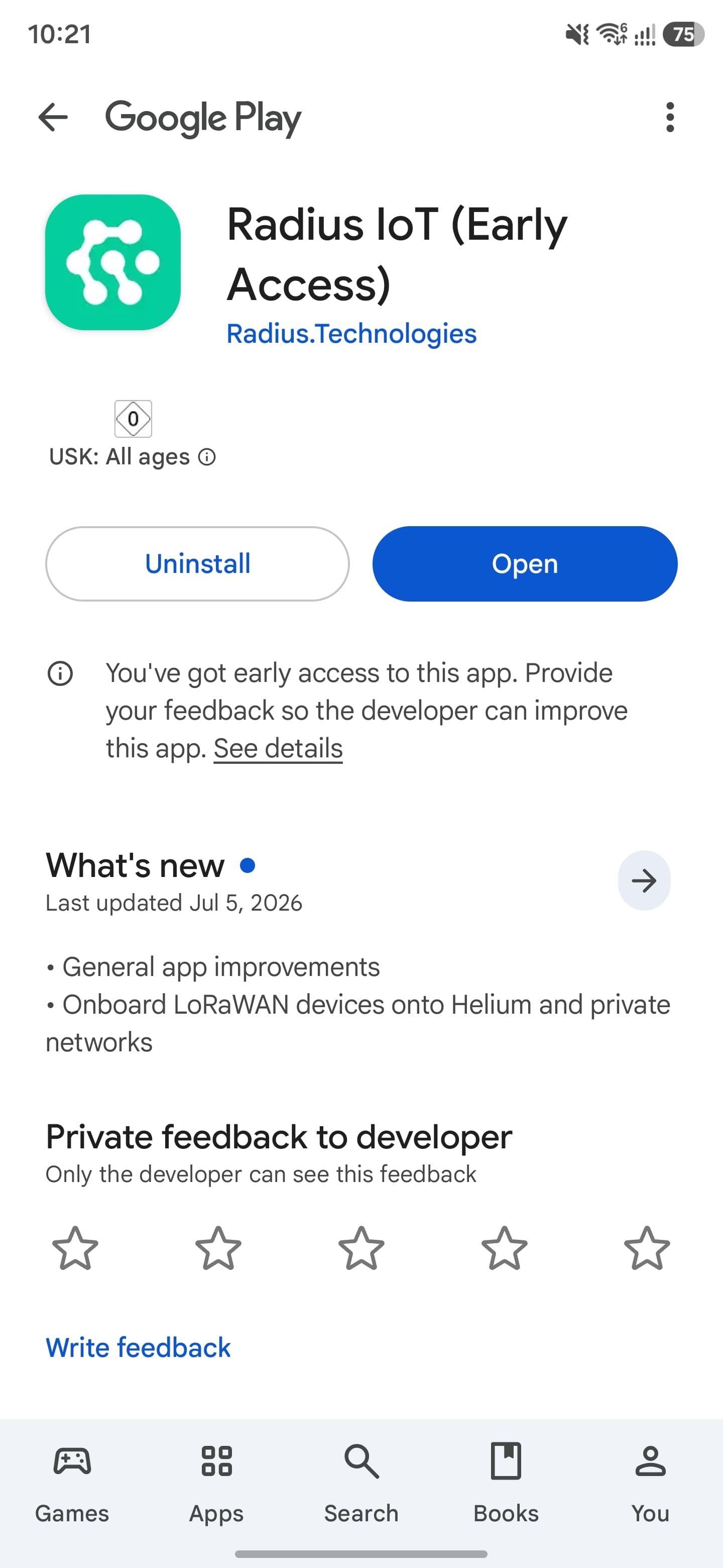 Radius IoT on Google Play